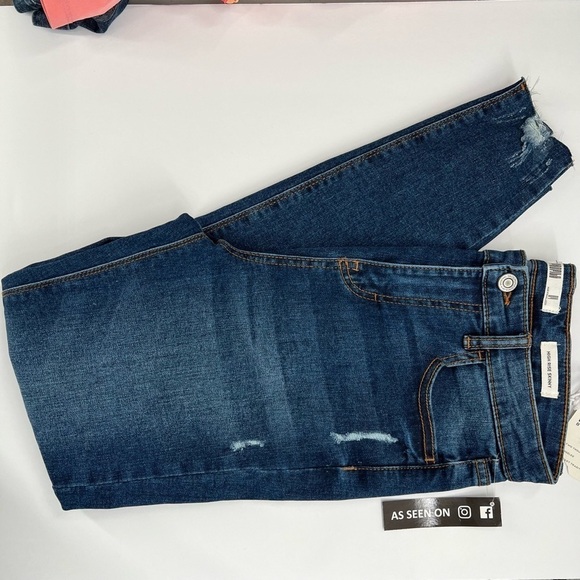 Profile High Rise Skinny Distressed Raw Hem Size 7 NEW - Picture 2 of 10